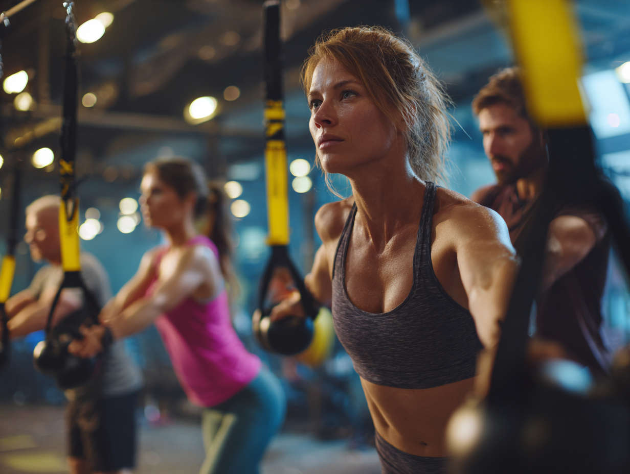 Тренери drunival працюють з учасниками різного віку в сучасному фітнес-центрі